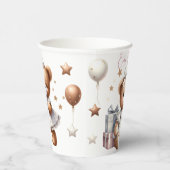 Niedlicher Teddybär mit Balloons und Geschenken Pappbecher (Rechts)