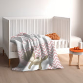 Niedlicher Teddybär mit benutzerdefinierter Monogr Fleecedecke