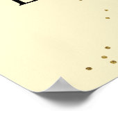 Niedlicher Teddybär mit Brithday Banner Poster (Ecke)