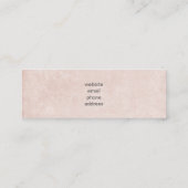 Niedlicher Teddybär mit einem roten Herz Mini Visitenkarte (Rückseite)