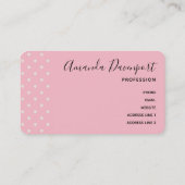 Niedlicher Teddybär mit einem roten Herz Visitenkarte (Rückseite)