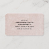 Niedlicher Teddybär mit einem roten Herz Visitenkarte (Rückseite)