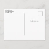 Niedlicher Teddybär mit Geschenken Save the Date Ankündigungspostkarte (Rückseite)