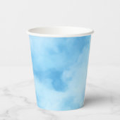 Niedlicher Teddybär mit Schwimmballon Babydusche Pappbecher (Rückseite)