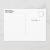 Niedlicher Teddybär mit Weihnachtsgeschenken Einladungspostkarte (Rückseite)