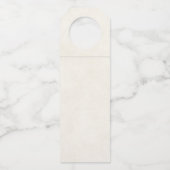 Niedlicher Teddybär mit Weihnachtsgeschenken Flaschenanhänger (Rückseite)