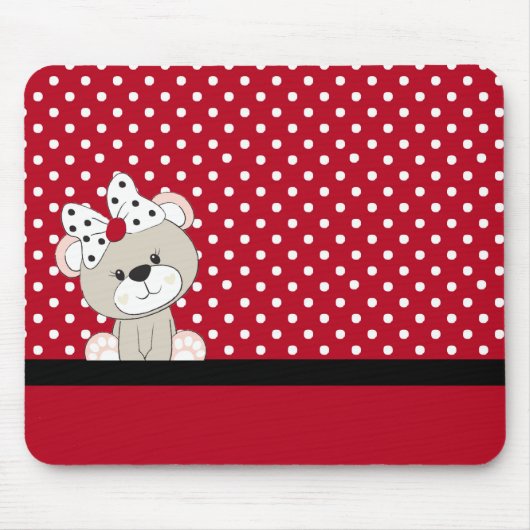 niedlicher Teddybär Mousepad (Vorne)