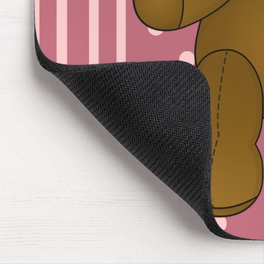 Niedlicher Teddybär Mousepad (Ecke)