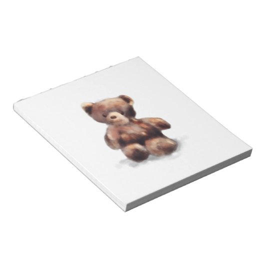 Niedlicher Teddybär Notizblock (angewinkelt)
