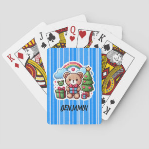 Niedlicher Teddybär Personalisierte Spielkarten