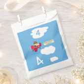 Niedlicher Teddybär Pilot Individuelle Name und Al Geschenktütchen (Ausgeschnitten)