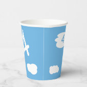 Niedlicher Teddybär Pilot Individuelle Name und Al Pappbecher (Rechts)