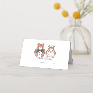 Niedlicher Teddybär Platzkarte