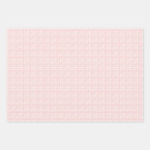 Niedlicher Teddybär Rosa Kariert koordiniert Geschenkpapier Set (Vorderseite 3)