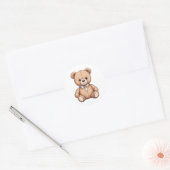 niedlicher Teddybär trägt Krawatte Aufkleber (Umschlag)