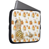 niedlicher Teddybär und Bienen Laptopschutzhülle (Vorne Rechts)