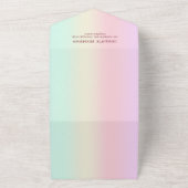 Niedlicher Teddybär w. Ballon Blütenbaby-Dusche All In One Einladung (Außenbereich)