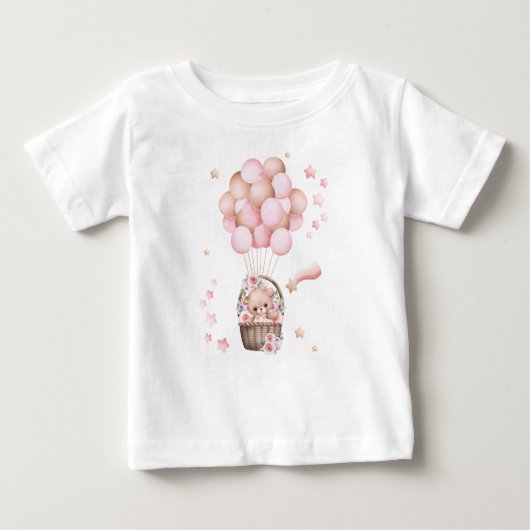 Niedlicher Teddybär zum Shirt für Mädchen (Vorderseite)