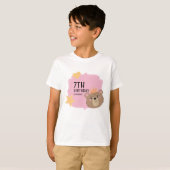 Niedlicher Teddybärenanzug Kids Custom Beary Birth T-Shirt (Vorne ganz)