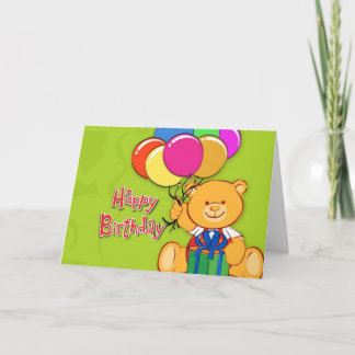niedlicher Teddybärenkarte Karte