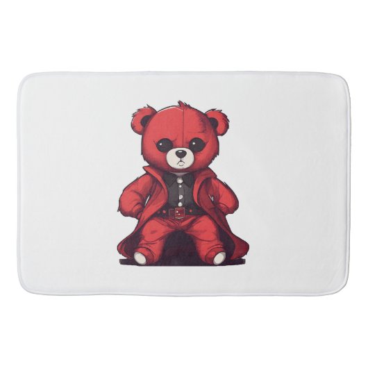 Niedlicher Teddyboy Badematte (Vorderseite)
