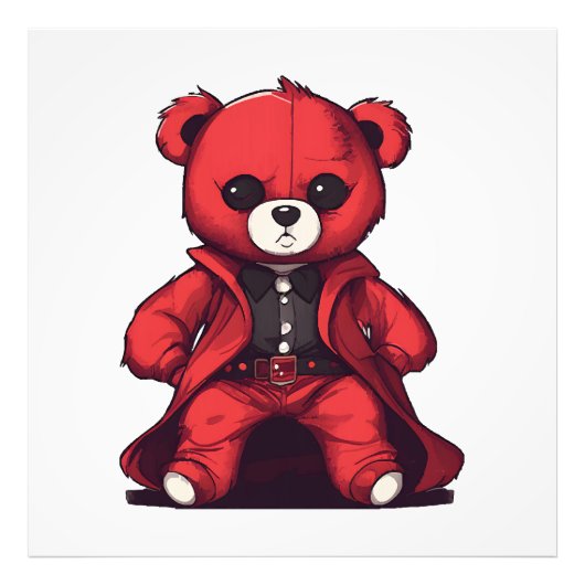 Niedlicher Teddyboy Fotodruck (Vorne)