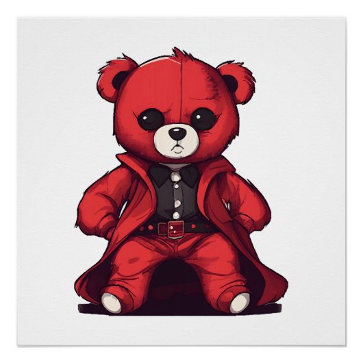 Niedlicher Teddyboy Poster (Vorderseite)