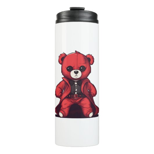 Niedlicher Teddyboy Thermosbecher (Vorderseite)