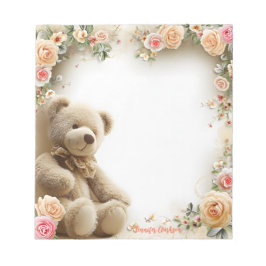 Niedlicher Tedyy Bear 5.5" x 6" Notepad - 40 Seite Notizblock