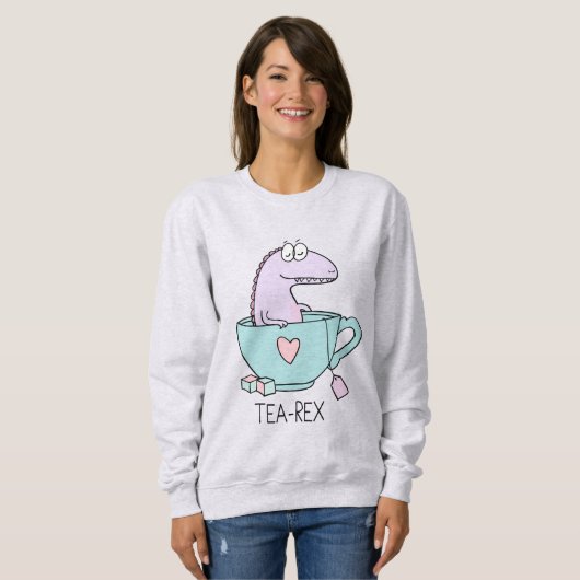 Niedlicher Tee-Rex Sweatshirt (Vorne ganz)