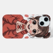 Niedlicher Telefonkasten Case-Mate iPhone Hülle (Rückseite (Horizontal))