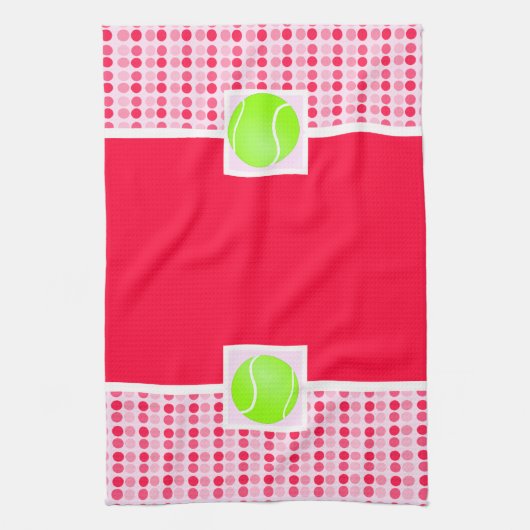 Niedlicher Tennis-Ball Küchentuch (Vertikal)