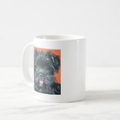 Niedlicher Terrier Dog Malerei Kaffeetasse (Vorderseite Links)