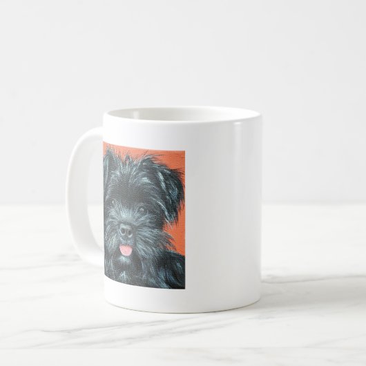 Niedlicher Terrier Dog Malerei Kaffeetasse (Vorderseite Links)