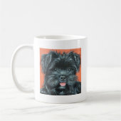Niedlicher Terrier Dog Malerei Kaffeetasse (Links)