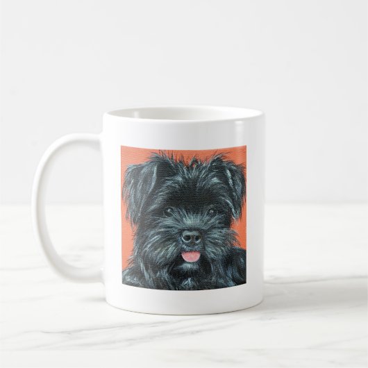 Niedlicher Terrier Dog Malerei Kaffeetasse (Links)