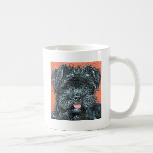 Niedlicher Terrier Dog Malerei Kaffeetasse (Rechts)