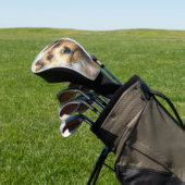 Niedlicher Terrier Hund in Wasserfarbe Golf Headcover (In SItu)