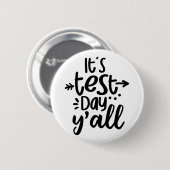 Niedlicher Testtag für Studierende Button (Vorne & Hinten)