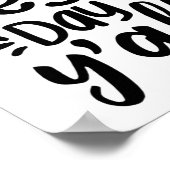 Niedlicher Testtag für Studierende Poster (Ecke)