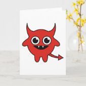 Niedlicher Teufel Karte (Gelbe Blume)