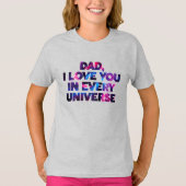 Niedlicher Text Design Vater I Liebe Sie in jedem  T-Shirt (Vorderseite)