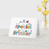 Niedlicher Text eines besonderen Bruders Karte (Gelbe Blume)