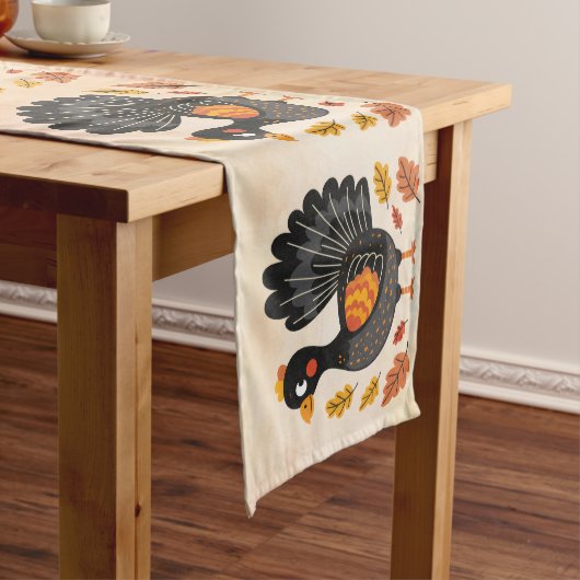 Niedlicher Thanksgiving Table Runner Mittelgroßer Tischläufer (Beispiel)
