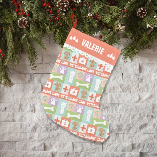 Niedlicher Tierarzt Kleiner Weihnachtsstrumpf