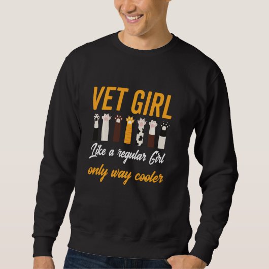 Niedlicher Tierarzt und Veteri Sweatshirt (Vorderseite)