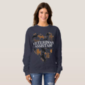 Niedlicher Tierarztassistent Sweatshirt (Vorne ganz)