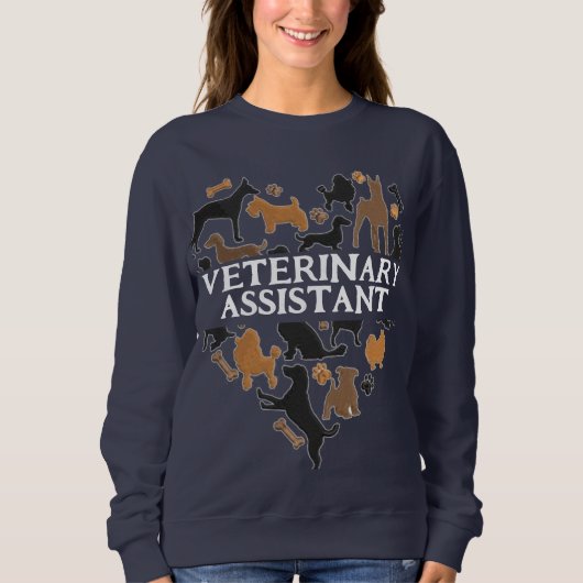 Niedlicher Tierarztassistent Sweatshirt (Vorderseite)