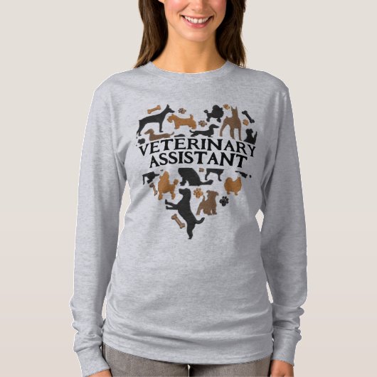 Niedlicher Tierarztassistent T-Shirt (Vorderseite)