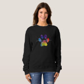 Niedlicher tierärztlicher Regenbogen PW Print Hebe Sweatshirt (Vorne ganz)